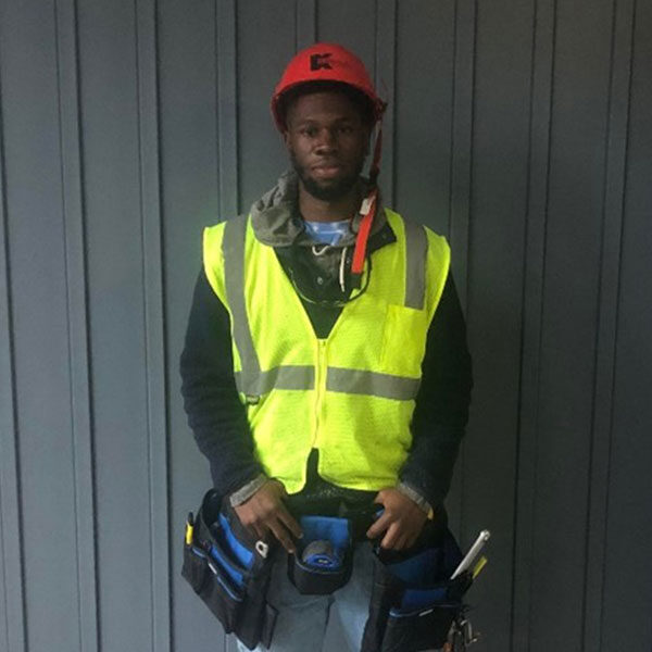 UBC Job Corps student Darius Clarkbanks