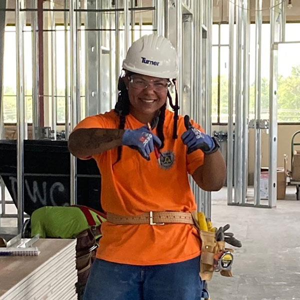 Kasandra Miranda on Turner jobsite