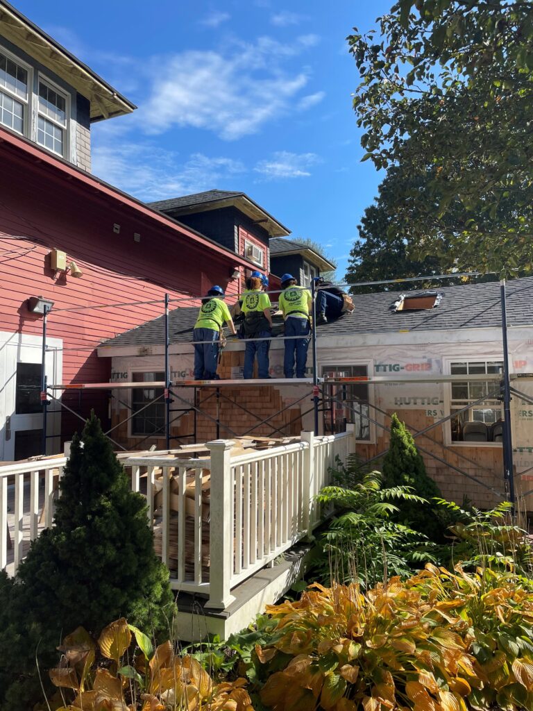 Grafton students complete new roofing project.