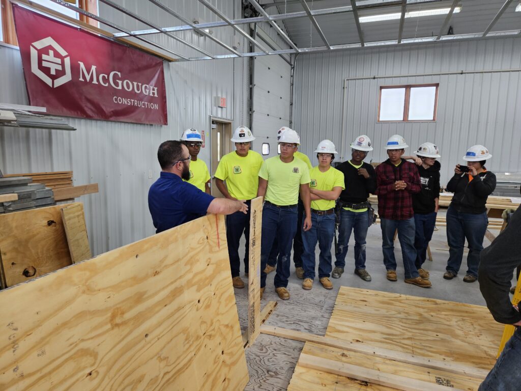 Boxelder students with instructor