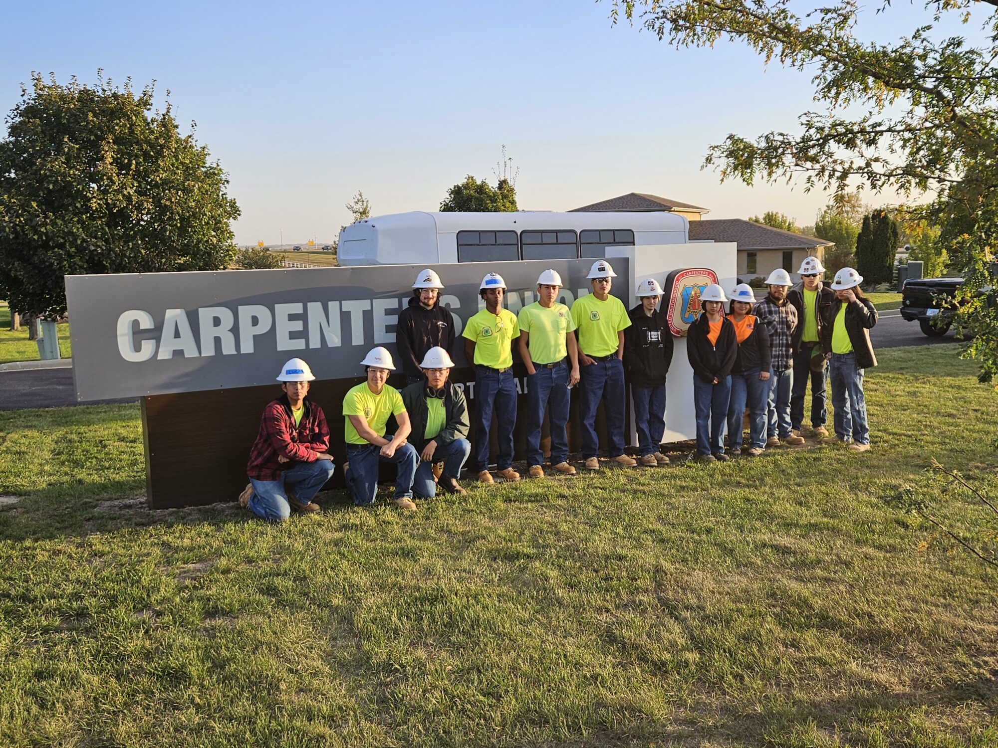 Boxelder students outside training center