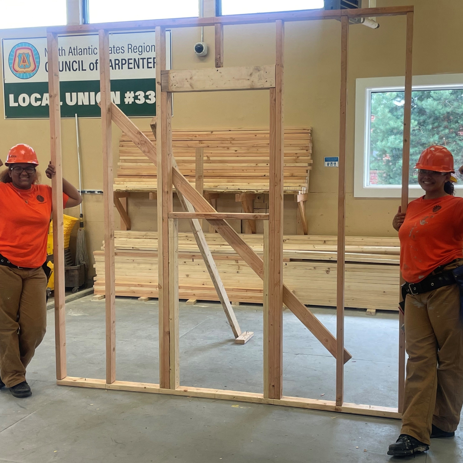 UBC Job Corps students complete framing project