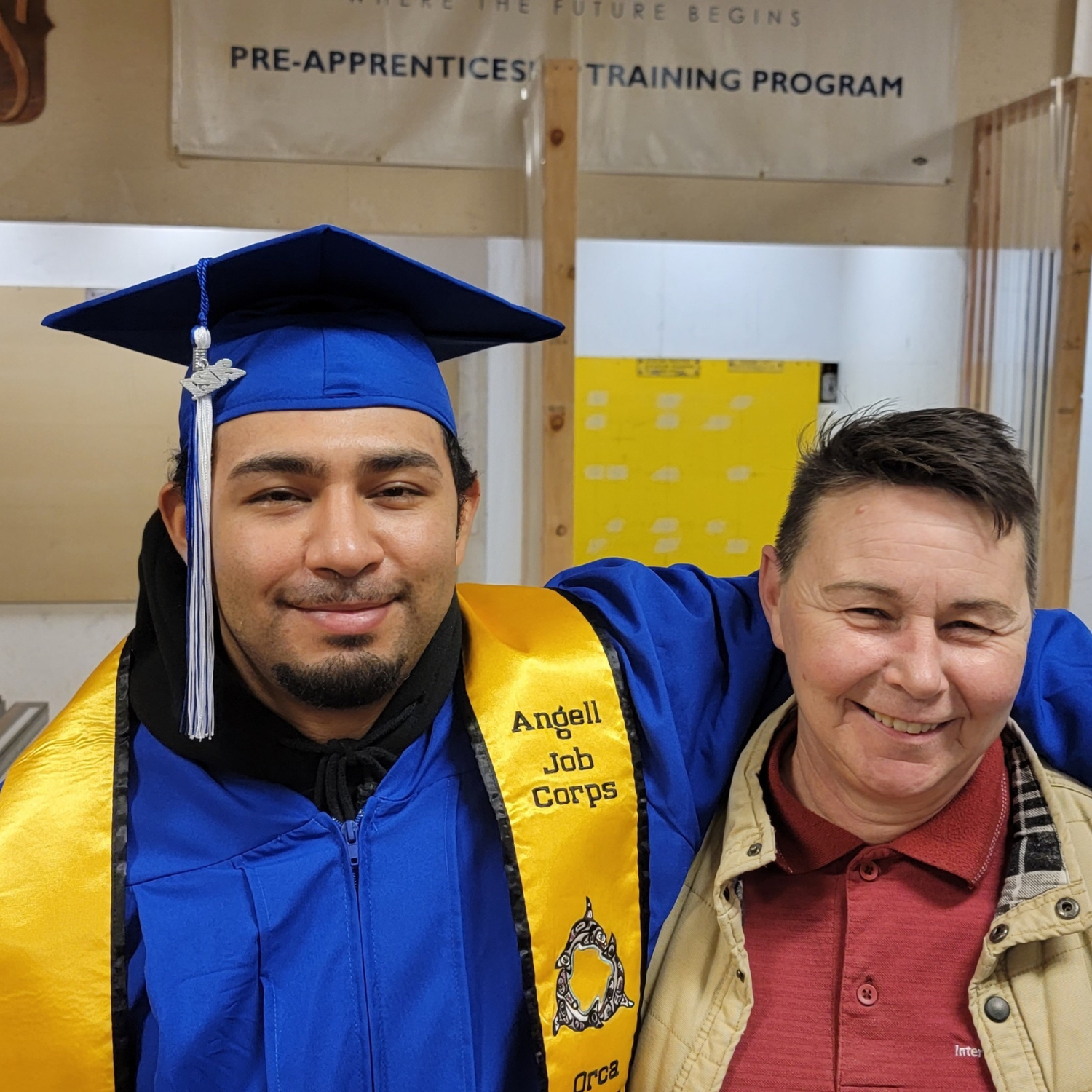 UBC Job Corps graduation with instructor